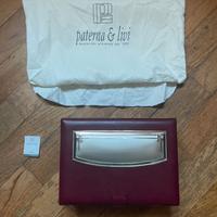 Portagioie vintage Paterna & Livi -Argento e Pelle