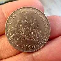 Moneta 1 Franco 1960 "Semeuse" - 1° Anno Emissione