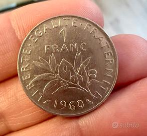 Moneta 1 Franco 1960 "Semeuse" - 1° Anno Emissione