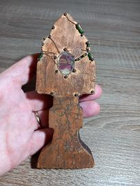 Reliquiario Reliquia Legno Croce 