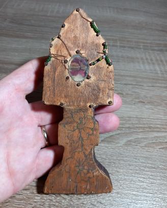 Reliquiario Reliquia Legno Croce 