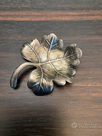 Soprammobile vintage metallo foglia