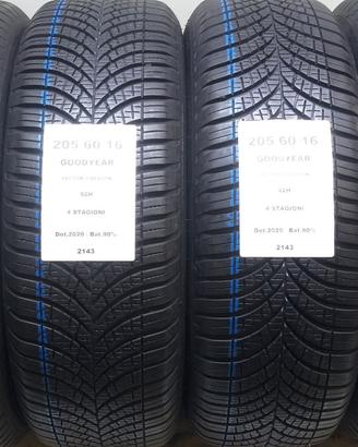 4 GOMME 205 60 16 GOODYEAR A2143