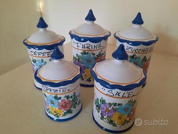 Set 5 barattoli cucina