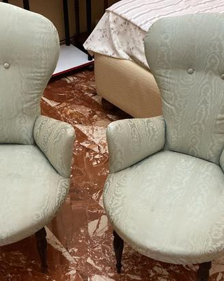 COPPIA POLTRONE VINTAGE CLASSICHE RAFFINATE