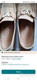 mocassini Louis vuitton  44.5 uomo