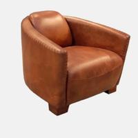 Poltrona in pelle