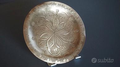 Vassoio in ottone in stile marocchino