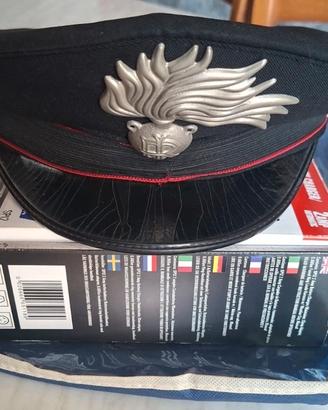 CAPPELLO MILITARE CARABINIERI VINTAGE ANNI 70 TG56
