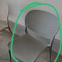 sedie in plastica  dura, polipropilene  per arredo