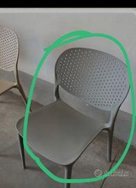 sedie in plastica  dura, polipropilene  per arredo