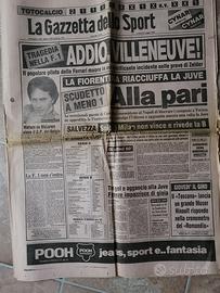 Gazzetta dello sport Addio Villeneuve 