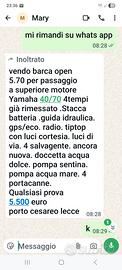 barca a motore