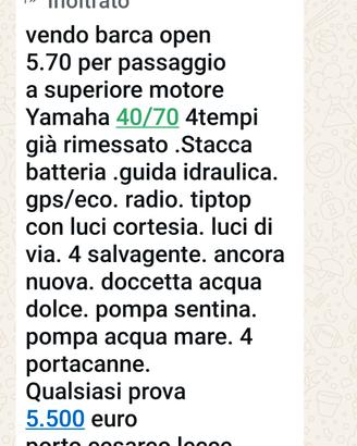 barca a motore