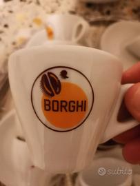 Tazzine caffè da bar nr. 8 Borghi +2no logo+1 Ob+1