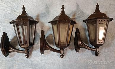 Lampione da parete per esterno in alluminio