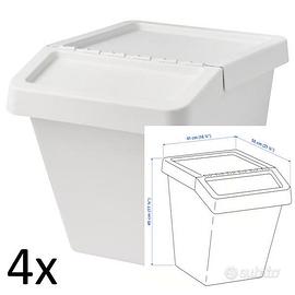 12 Contenitori IKEA Sortera - 8x 37L + 4x60L