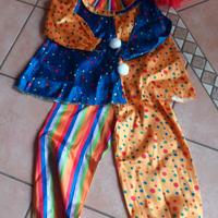 vestito carnevale pagliaccio 8 anni