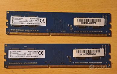 Kingston memoria ram DDR3 4GB (2x2gb) 1600Mhz DIMM