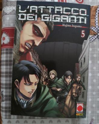 Manga L' attacco dei giganti vol 5