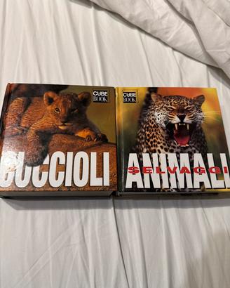 Lotto 2 Libri Fotografici Animali Cube Book