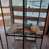 voliera in ferro fatta a mano