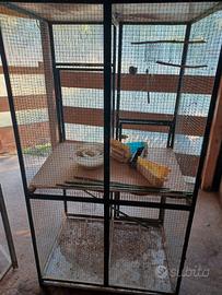 voliera in ferro fatta a mano