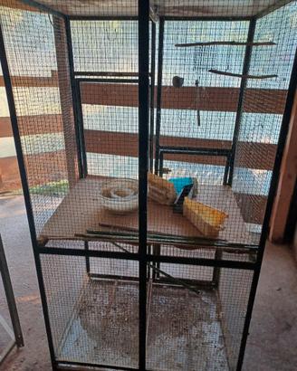 voliera in ferro fatta a mano