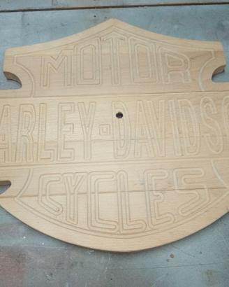 orologio Harley Davidson in legno