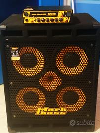 Set Basso Markbass Little Mark 800 + Cassa 4x10"