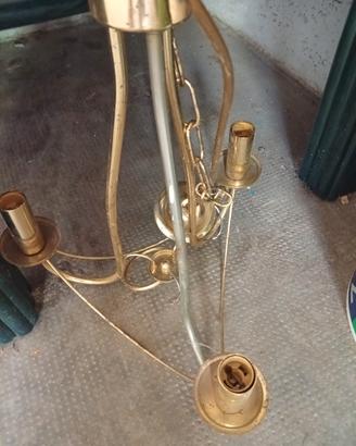 lampadario in ottone 