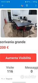 scrivania grande per riuniomi