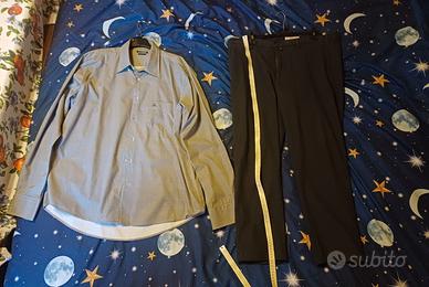 Pantalone Nero T. 56 + Camicia Coordinata T. 4XL