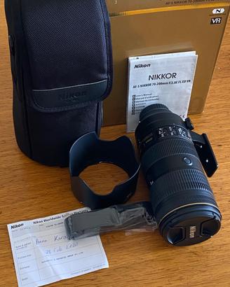 Nikon AF-S Nikkor 70-200mm f/2.8E FL ED VR