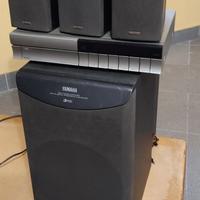 sistema audio Surround 5.1 Yamaha av-1 subwoofer e