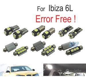 KIT 10 LAMPADE LED INTERNE PER SEAT IBIZA MK4 MK I