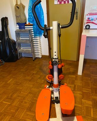 mini stepper multifunzione con manubrio