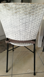 Sedie da cucina in ferro battuto (quattro)