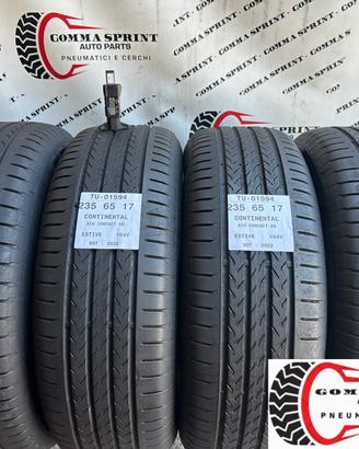 4 PNEUMATICI 235/65 R17 CONTINENTAL ESTIVE 75%