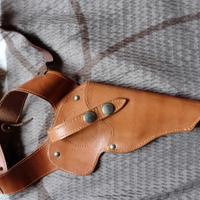 Fondina ascellare in cuoio anni '70 - regolabile