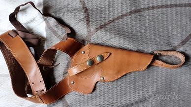 Fondina ascellare in cuoio anni '70 - regolabile