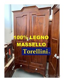 Mobile Armadio 2 ante 100% Legno Massello