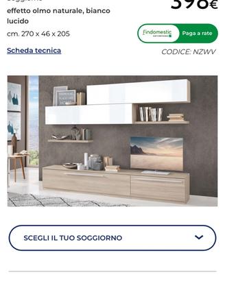Mobile soggiorno bianco
