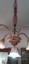 Lampadario in vetro di murano 