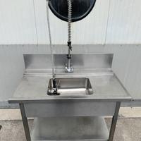 Lavabo - lavandino a 1 vasca in acciaio inox