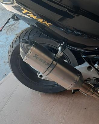 scarico completo tmax akrapovic nuovo