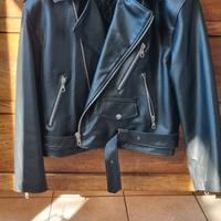 Chiodo vintage in vera pelle