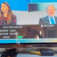 televisore grande al plasma + decoder 