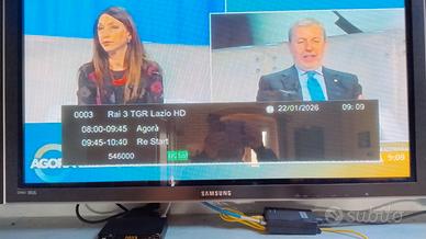 televisore grande al plasma + decoder 