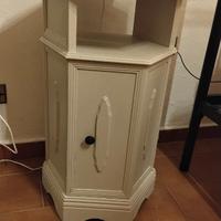 Comodino con antina, colore grigio gesso